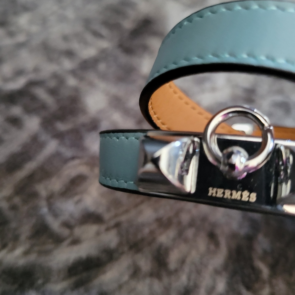 Quality Double Wrap Leather Rivale Bracelet - Picture 8 of 12